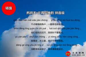 鹧鸪天·元宵后独酌拼音版注音、翻译、赏析（杨慎）