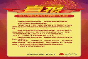 2021年东莞虎门马城学校中考成绩升学率(中考喜报)