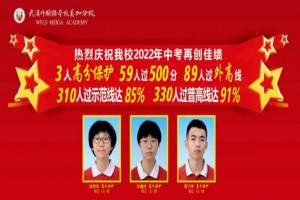 2022年武汉外国语学校美加分校中考成绩升学率(中考喜报)