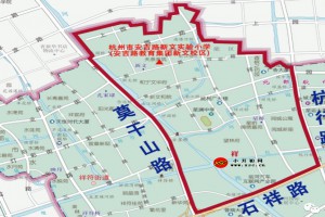 2023年杭州市安吉路新文实验小学学区划分范围(含示意图)