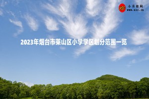 2023年烟台市莱山区小学学区划分范围一览