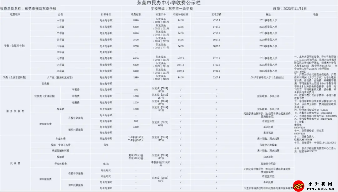东莞市横沥东豪学校