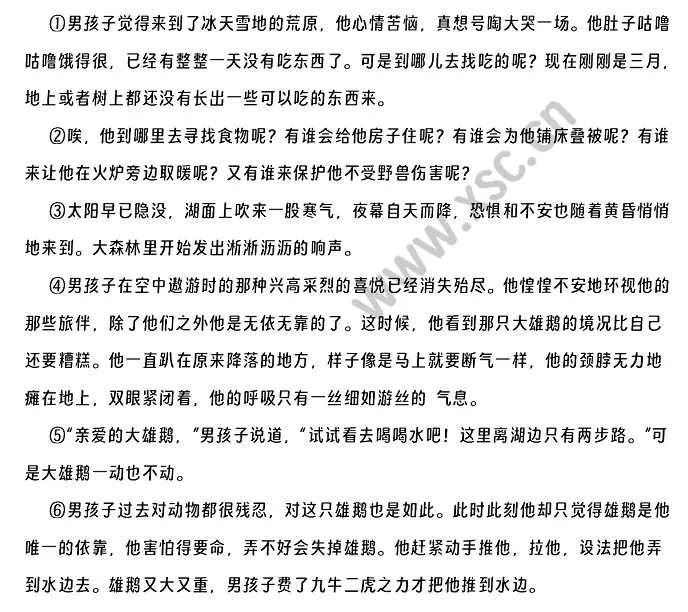《骑鹅旅行记》阅读理解题及答案(阅读答案七)  (1).webp