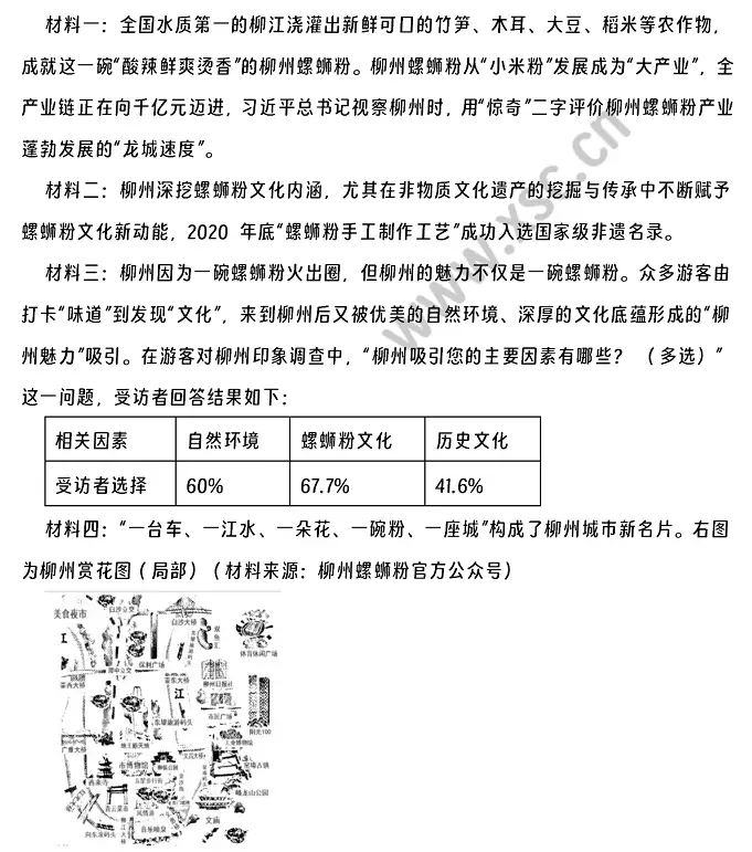 柳州螺蛳粉阅读理解题及答案(阅读答案)