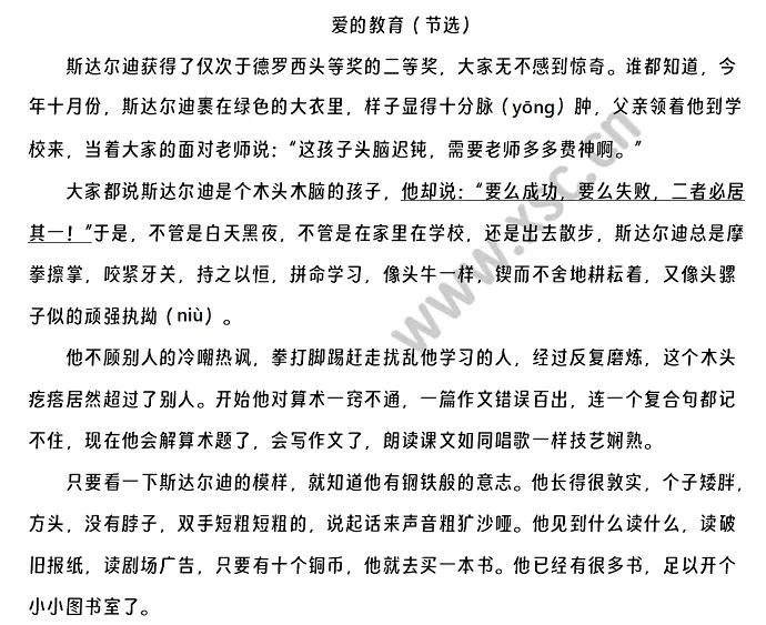 爱的教育（节选） (1)