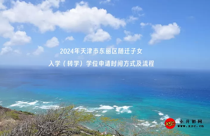 2024年天津市东丽区随迁子女入学（转学）学位申请时间方式及流程