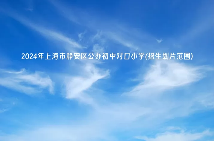 2024年上海市静安区公办初中对口小学(招生划片范围).jpg