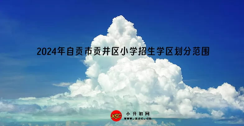 2024年自贡市贡井区小学招生学区划分范围一览