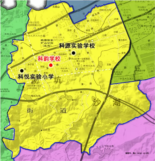 2024年深圳市坪山区科韵学校招生学区划分范围(含示意图)