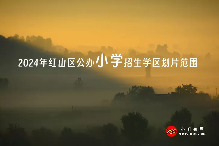 2024年赤峰市红山区公办小学招生学区划片范围一览表