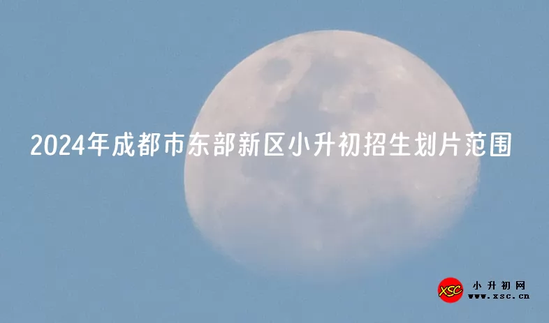 2024年成都市东部新区小升初招生划片范围一览