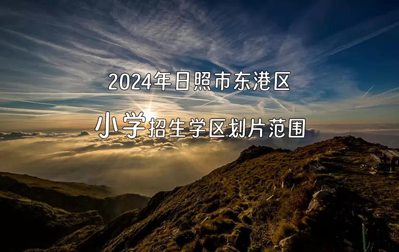 2024年日照市东港区小学招生学区划片范围一览