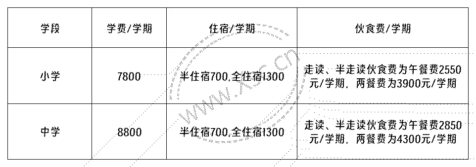 2024年海口江东枫叶学校收费标准