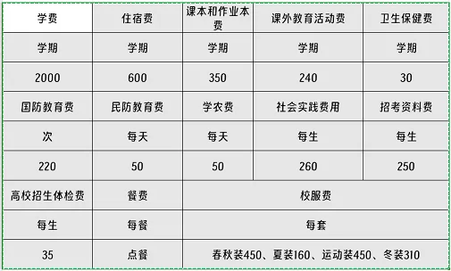2024年上海市崇明中学收费标准
