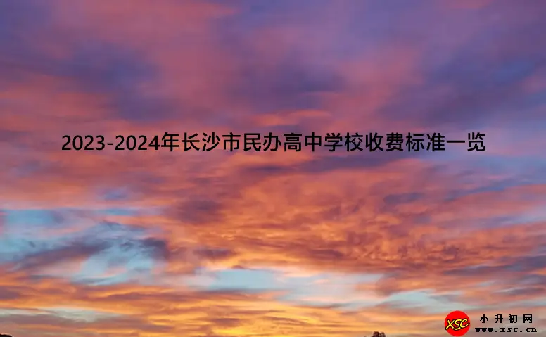 2023-2024年长沙市民办高中学校收费标准一览.webp