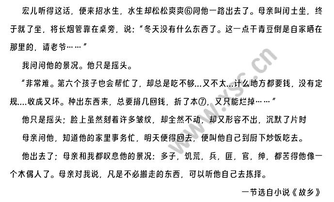 小说《故乡》 (2)