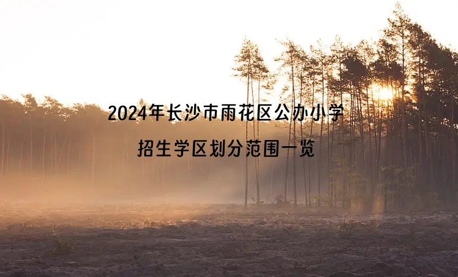 2024年长沙市雨花区公办小学招生学区划分范围一览.webp