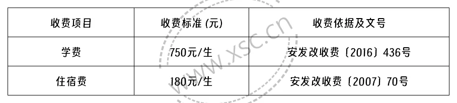 2024年安阳县实验中学收费标准