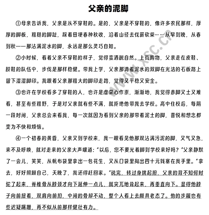 父亲的泥脚1