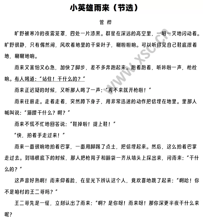 小英雄雨来1
