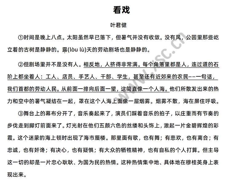 看戏
