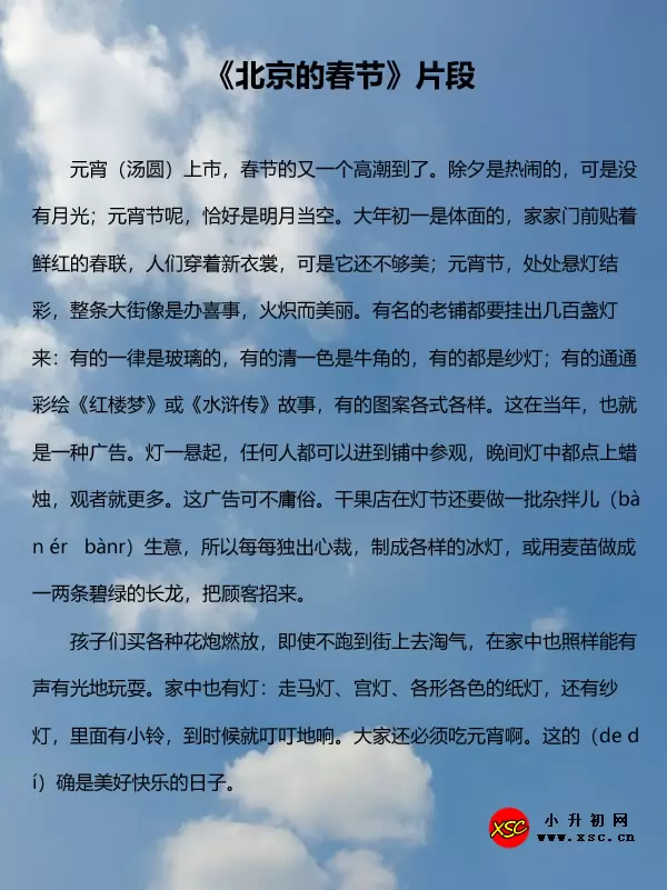北京的春节