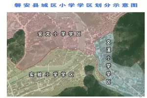 2025年磐安县城区公办小学招生入学学区划分范围