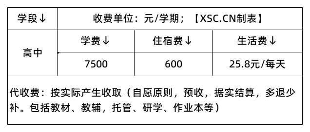 收费标准表格_2025年学校收费标准(9)