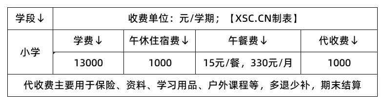 收费标准表格_2025年学校收费标准(4)