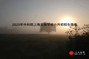 2025年中科院上海实验学校小升初招生简章(附学区范围)