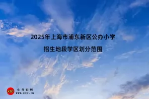 2025年上海市浦东新区公办小学招生地段学区划分范围一览