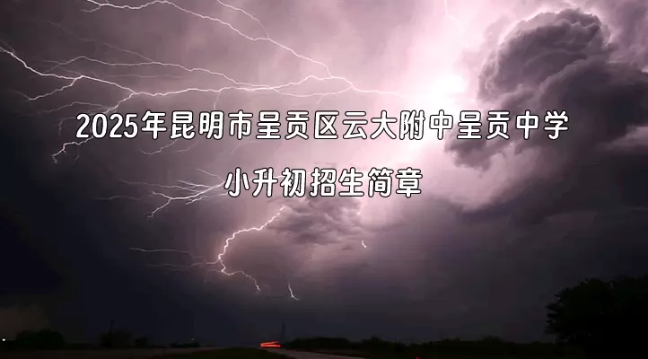 2025年昆明市呈贡区云大附中呈贡中学小升初招生简章
