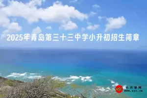 2025年青岛第三十三中学小升初招生简章(附招生学区范围)
