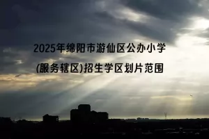 2025年绵阳市游仙区公办小学(服务辖区)招生学区划片范围