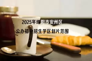 2025年绵阳市安州区公办初中招生学区划片范围一览表