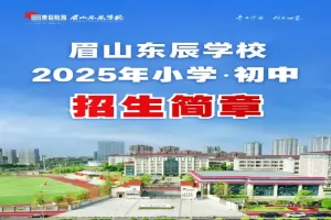 2025年眉山东辰学校招生简章及收费标准(小学+初中)